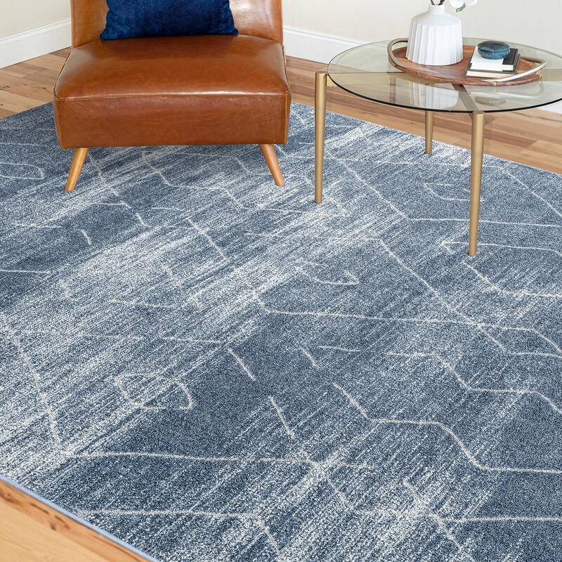 Mayson Mid-Century Modern Diamond Indoor Area Rug