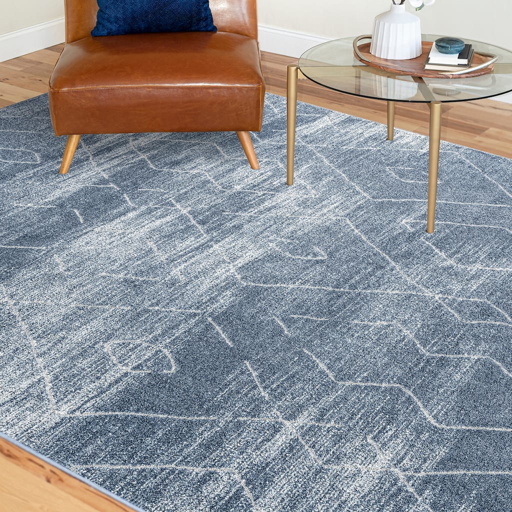Mayson Mid-Century Modern Diamond Indoor Area Rug