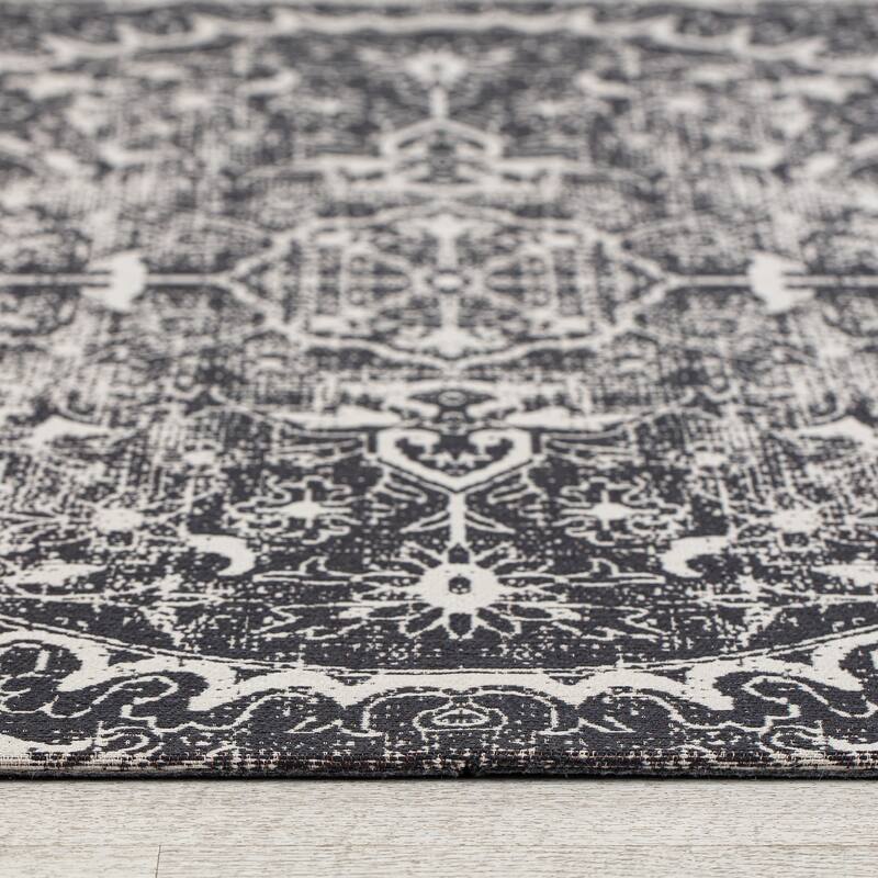 Jani 36"x48" Rug'd Chair Mat-Rug Style Office Chairmat for Carpet & Hard Floors| 0.25" Thick |Non-Slip, Foldable Desk Chair Mat
