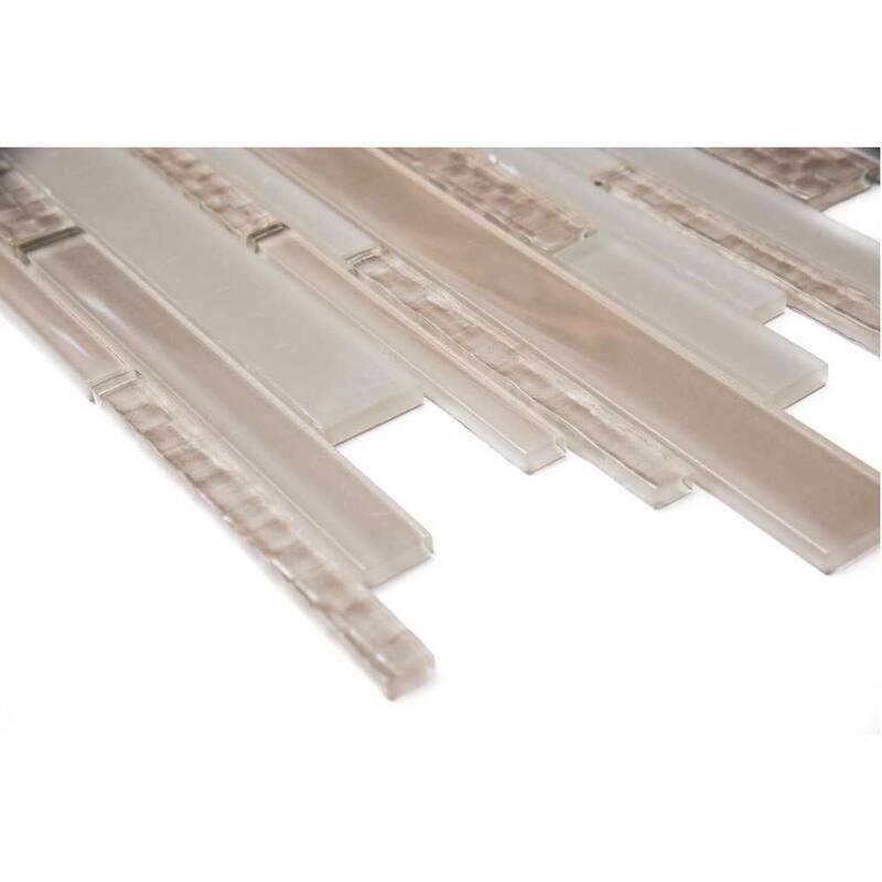 Karma Random Sized Brick Glass Mosaic Backsplash Wall Tile