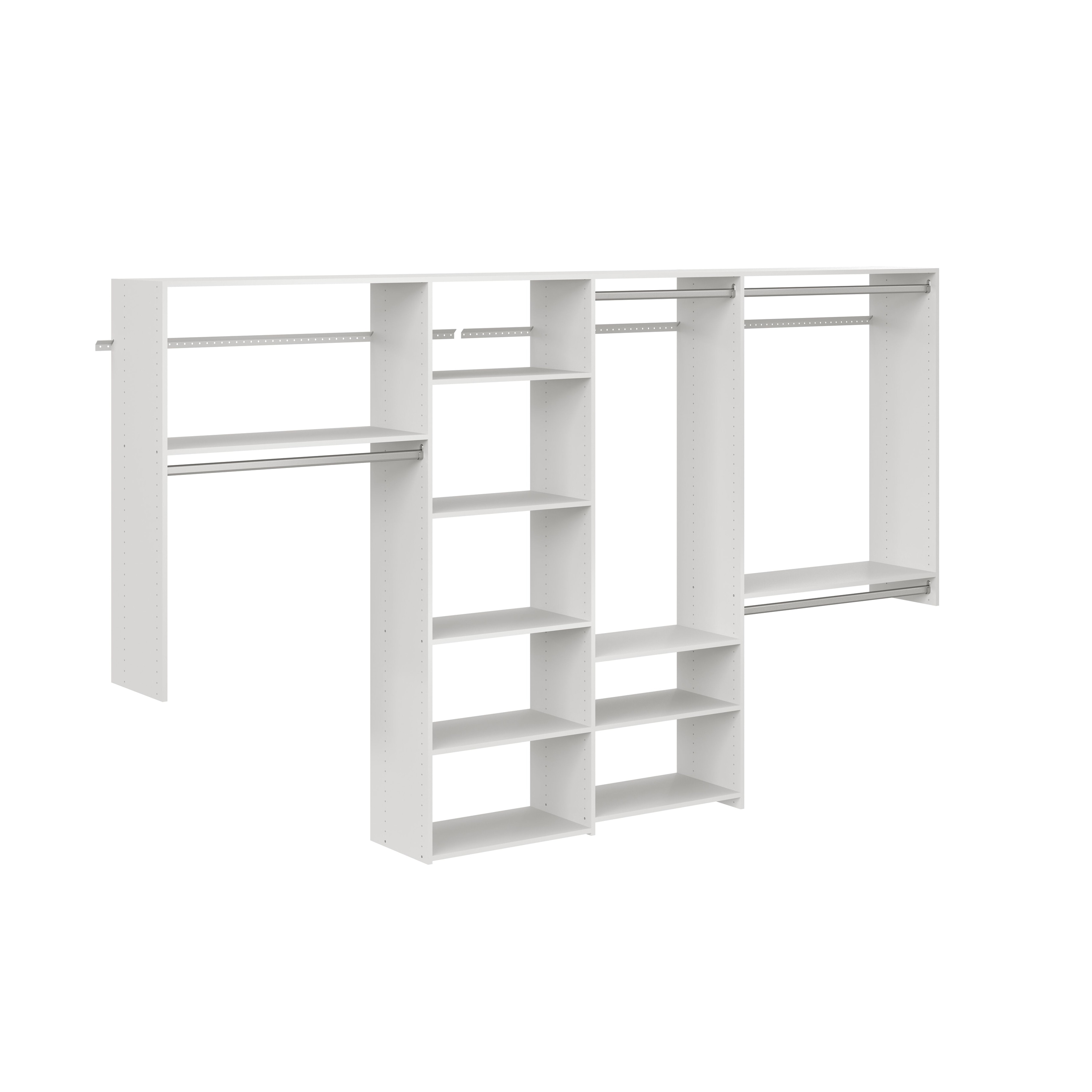 Easy Track 10 Ft. W. Dual Tower Basic Laminate Closet Kit