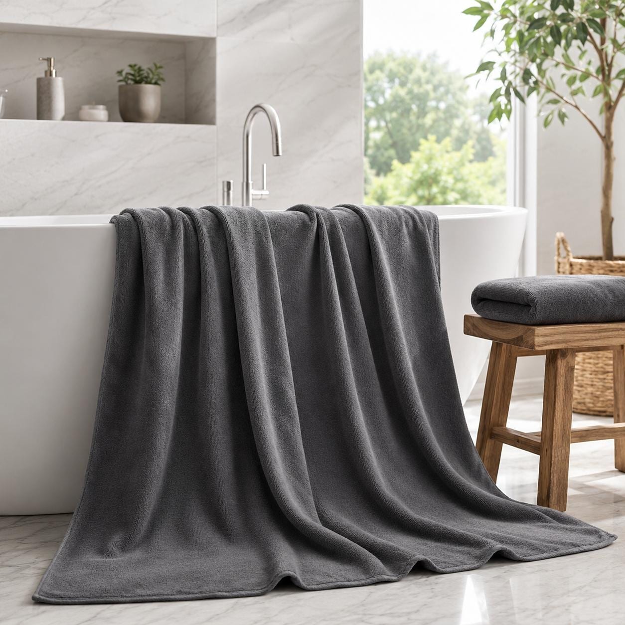 Oversized Bath Sheet,Jumbo Large Bath Towel Sheet - On Sale - Bed