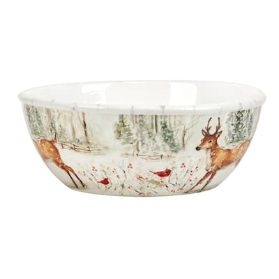 Certified International Winter's Walk Deep Serving Bowl, 96 oz.
