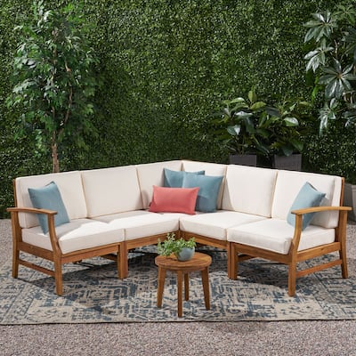 Perla Outdoor 5-piece Chat Set by Christopher Knight Home