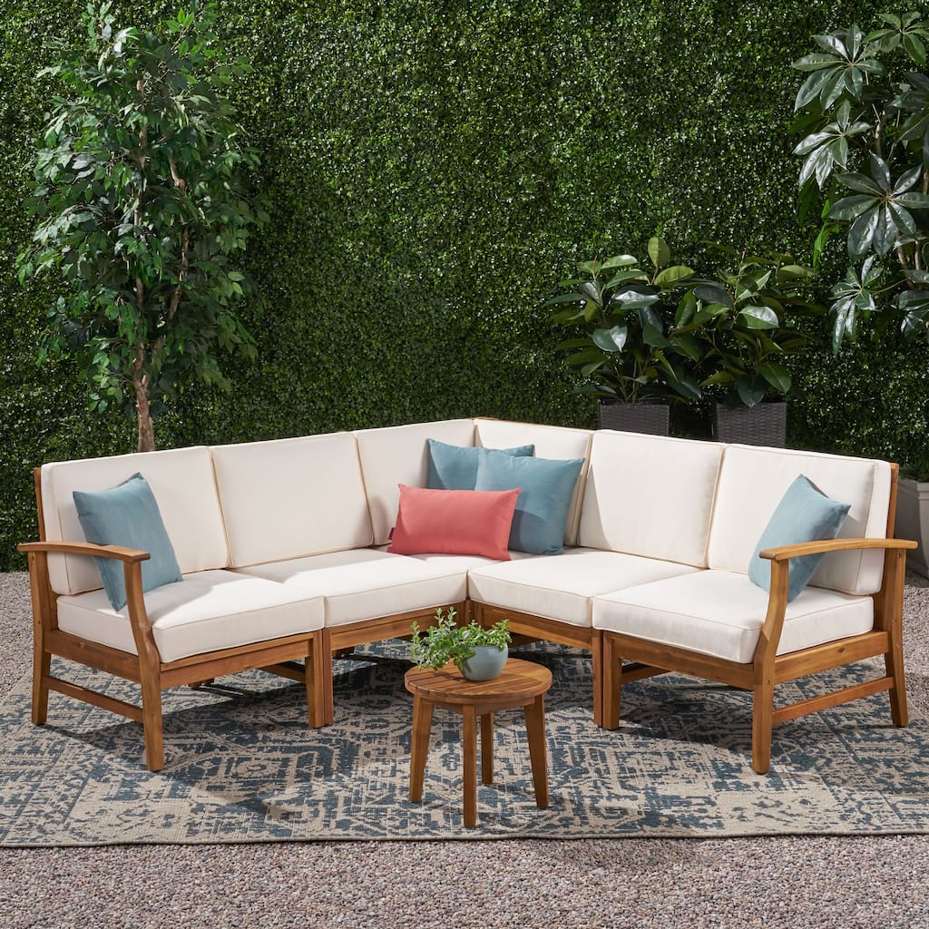 Perla Outdoor 5-piece Chat Set by Christopher Knight Home