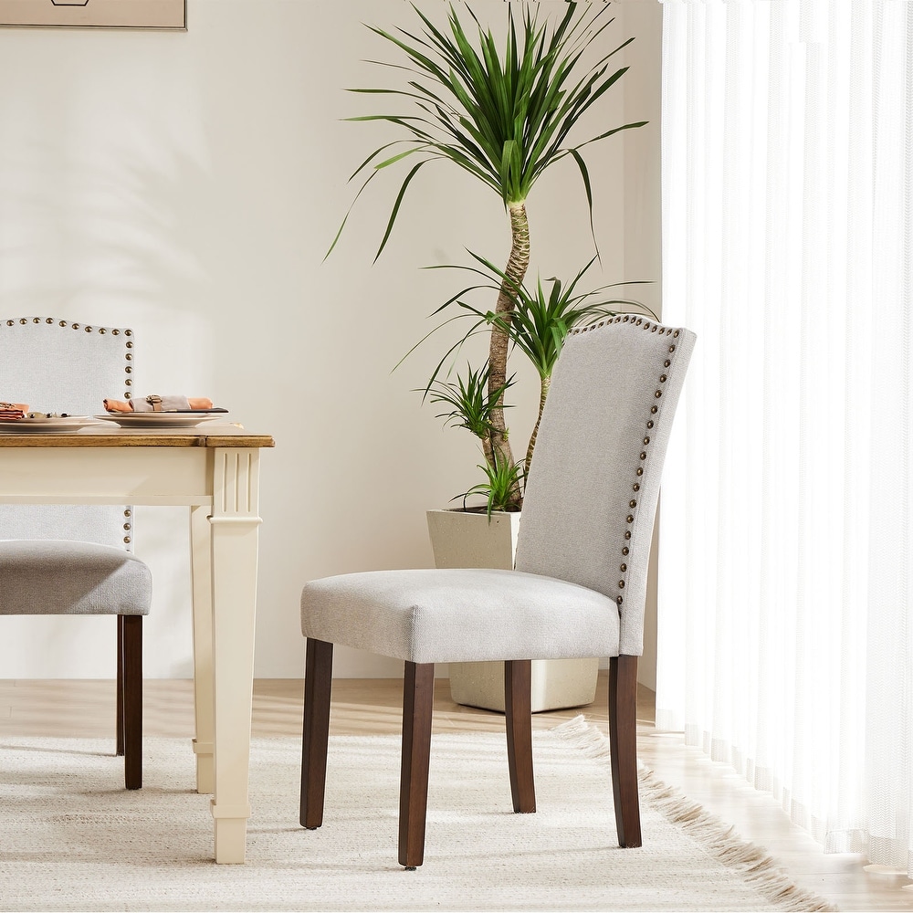 White tufted dining hot sale chairs