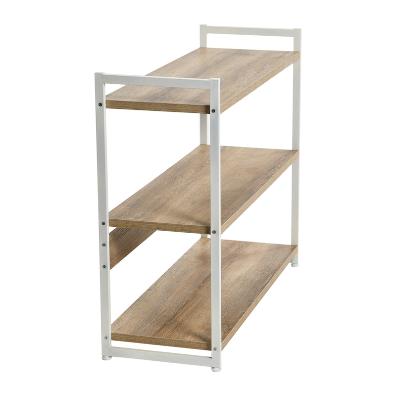 Household Essentials 3 Shelf Open Storage Bookshelf - 13.8"L x 40.5"W x 32.5"H