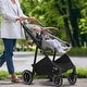 preview thumbnail 30 of 28, Carbon Steel Foldable 5-in-1 Stroller with Reversible Seat - 34.6” L x 23.6” W x 46.5” H