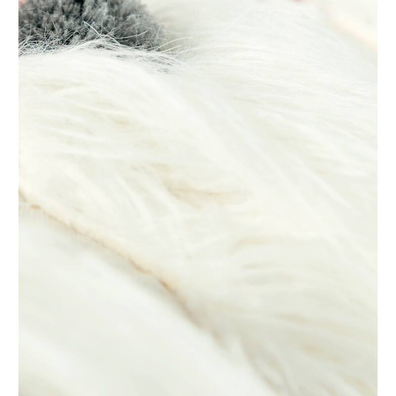 Rizzy Home Gnome Embroidered Holiday Throw Pillow