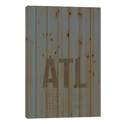 Atlanta (Hartsfield-Jackson) Print On Wood by 08 Left - Multi-Color