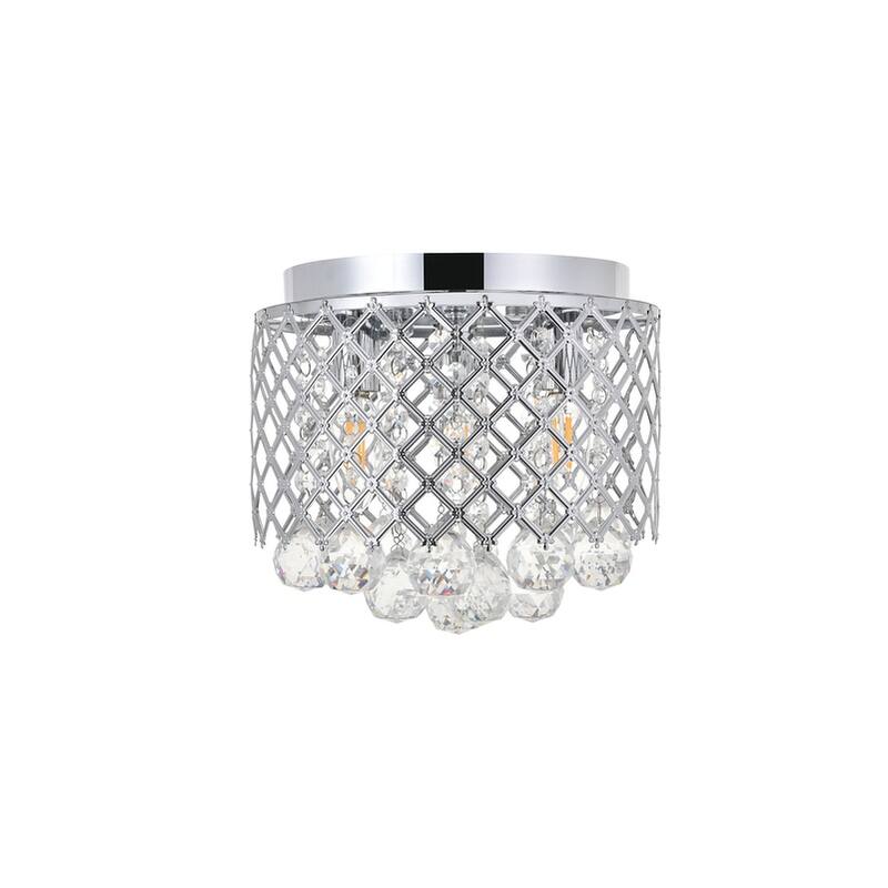 Tully 3 light Flush Mount (Chrome or Matte Black)