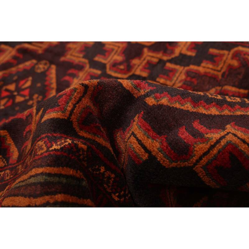 ECARPETGALLERY Hand-knotted Teimani Dark Brown Wool Rug - 3'10 x 5'11