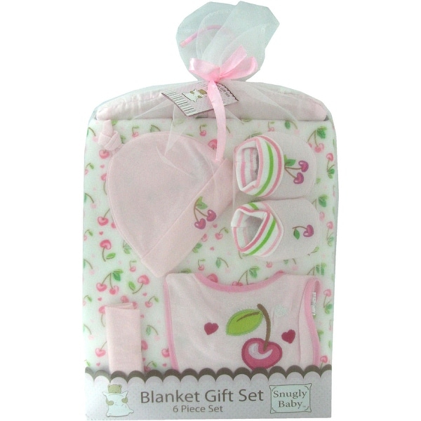 6 Piece Blanket Gift Set in Pink by Snugly Baby