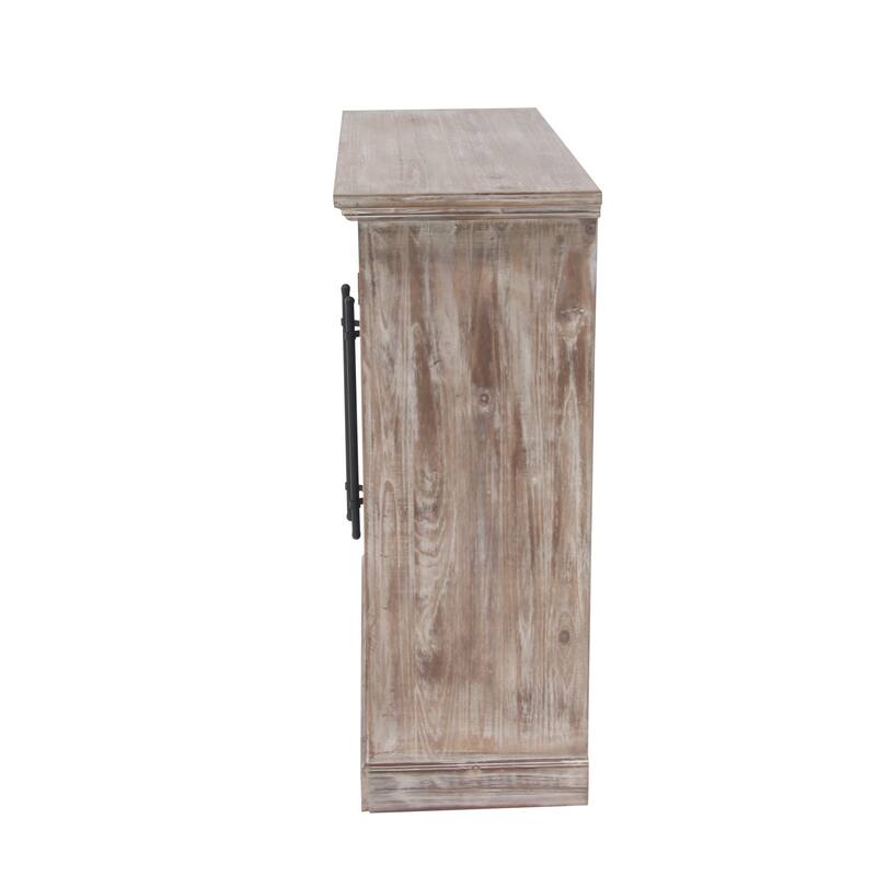 Brown Wood Farmhouse Cabinet 34 x 33 x 13