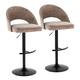 Option Brown Fabric/Black Finish