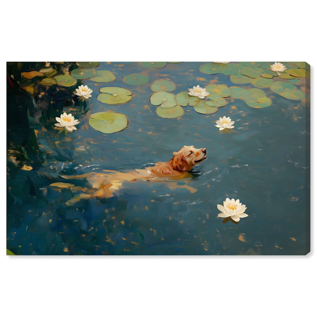 Pond Pup I Canvas by Art Remedy, Gallery Wrapped