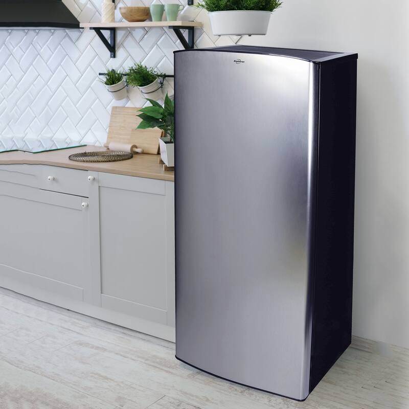 Koolatron Stainless Steel Compact Fridge w/ Freezer, 6.2 cu ft (176L)