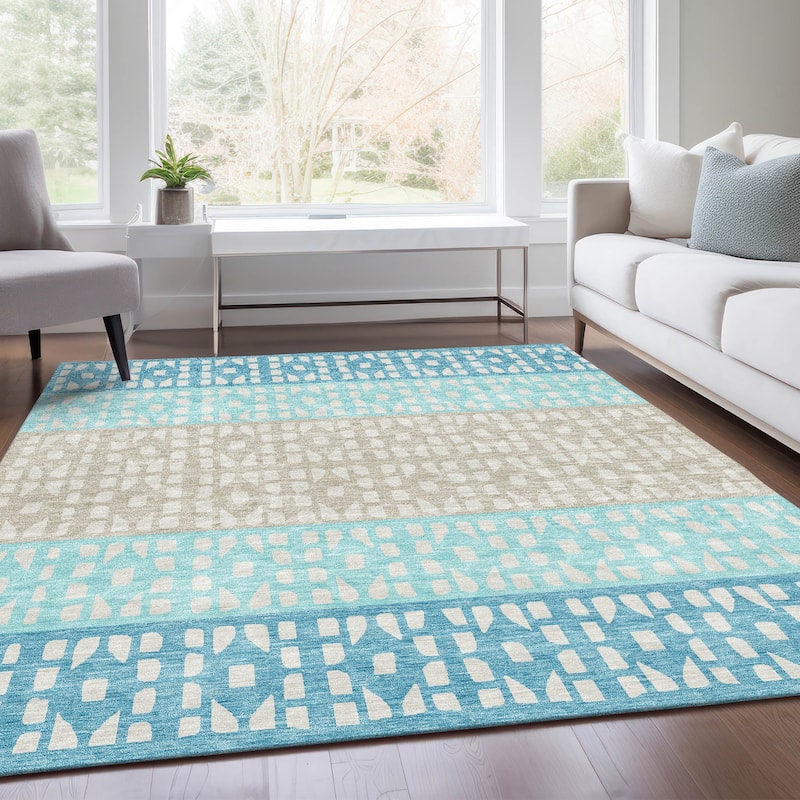 Premium Washable Super Soft Ombre Imprints Mayfield Rug