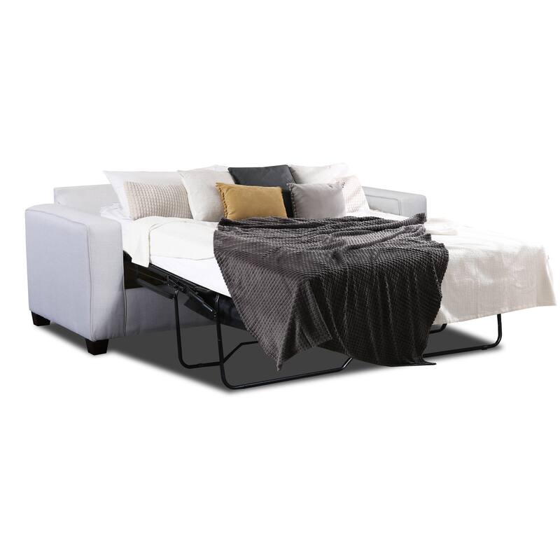 American Furniture Classics Model 3225-11 Relay Mist Sofa Sleeper with Two Throw Pillows