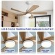 preview thumbnail 3 of 48, 52 Inch Lowe Profile Ceiling Fan with Light,3 CCT LED,Remote Control-Farmhouse, Modern, Contemporary - 52 inches