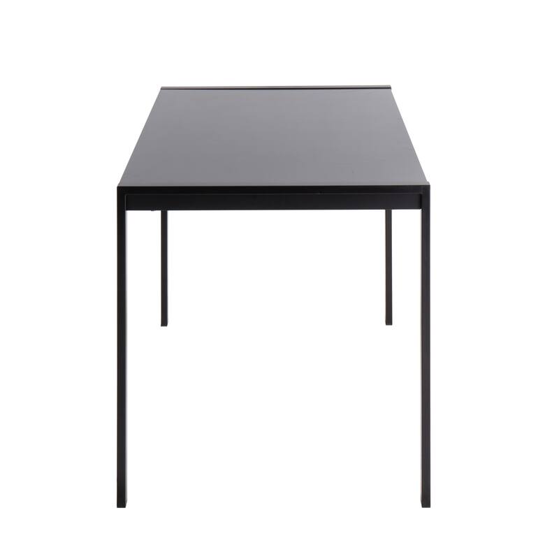 Carbon Loft Yadriel Industrial Black Metal Dining Table
