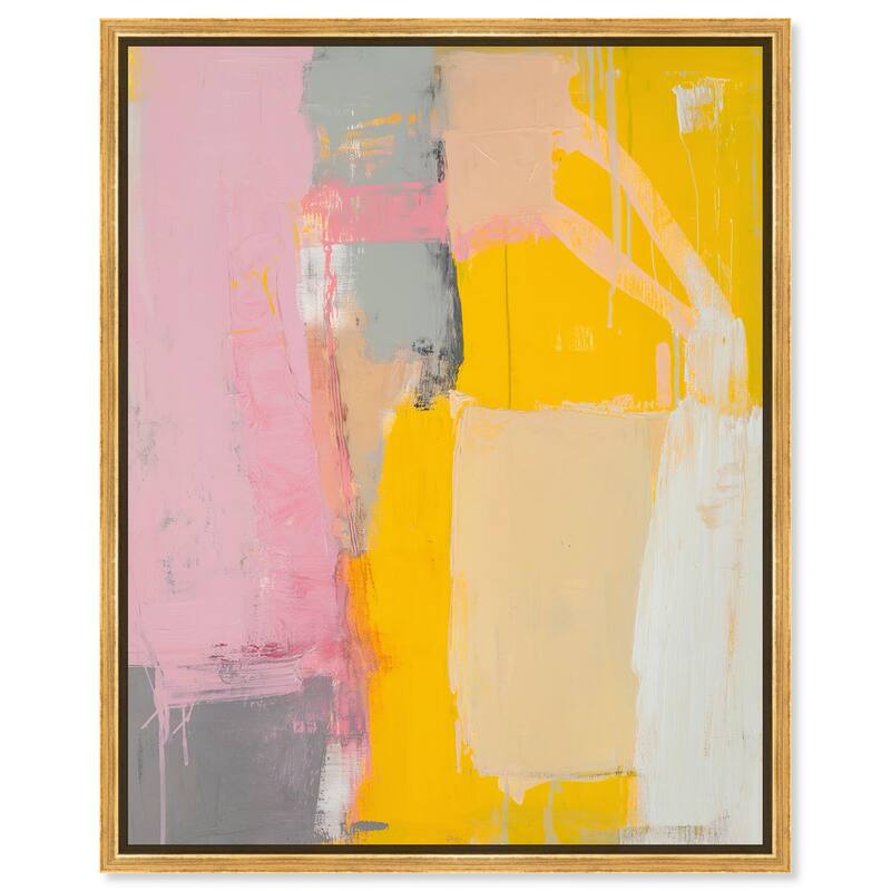 Tangerine Blush I Canvas by Art Remedy - 30" x 36" - Gold