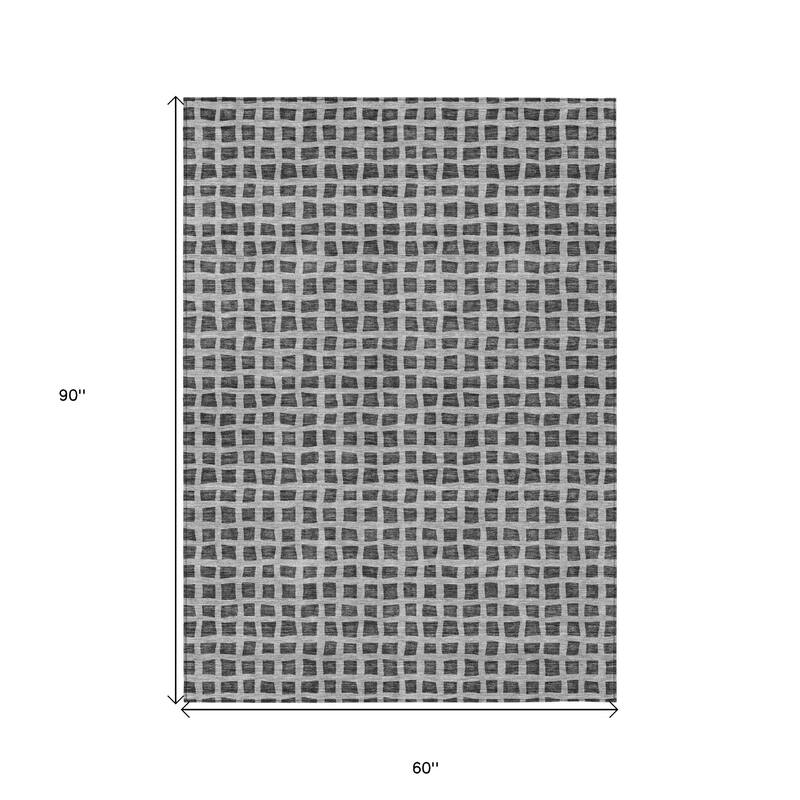 HomeRoots Geometric Transitional Rectangle Outdoor Rug