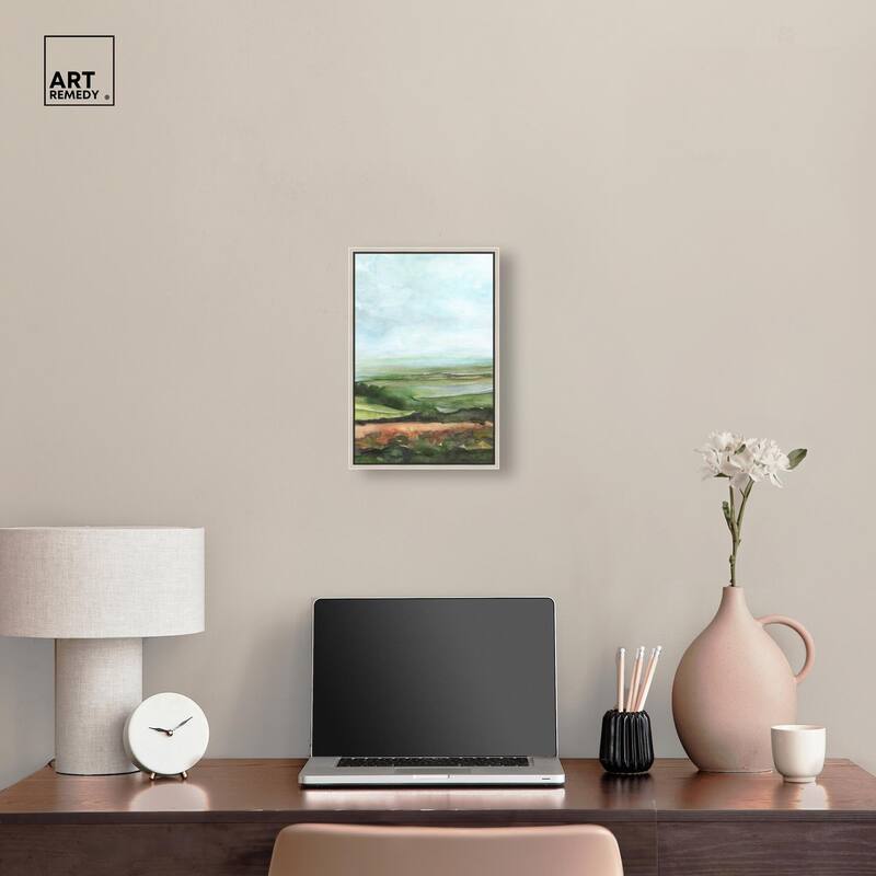Watercolor Horizon Canvas by Art Remedy