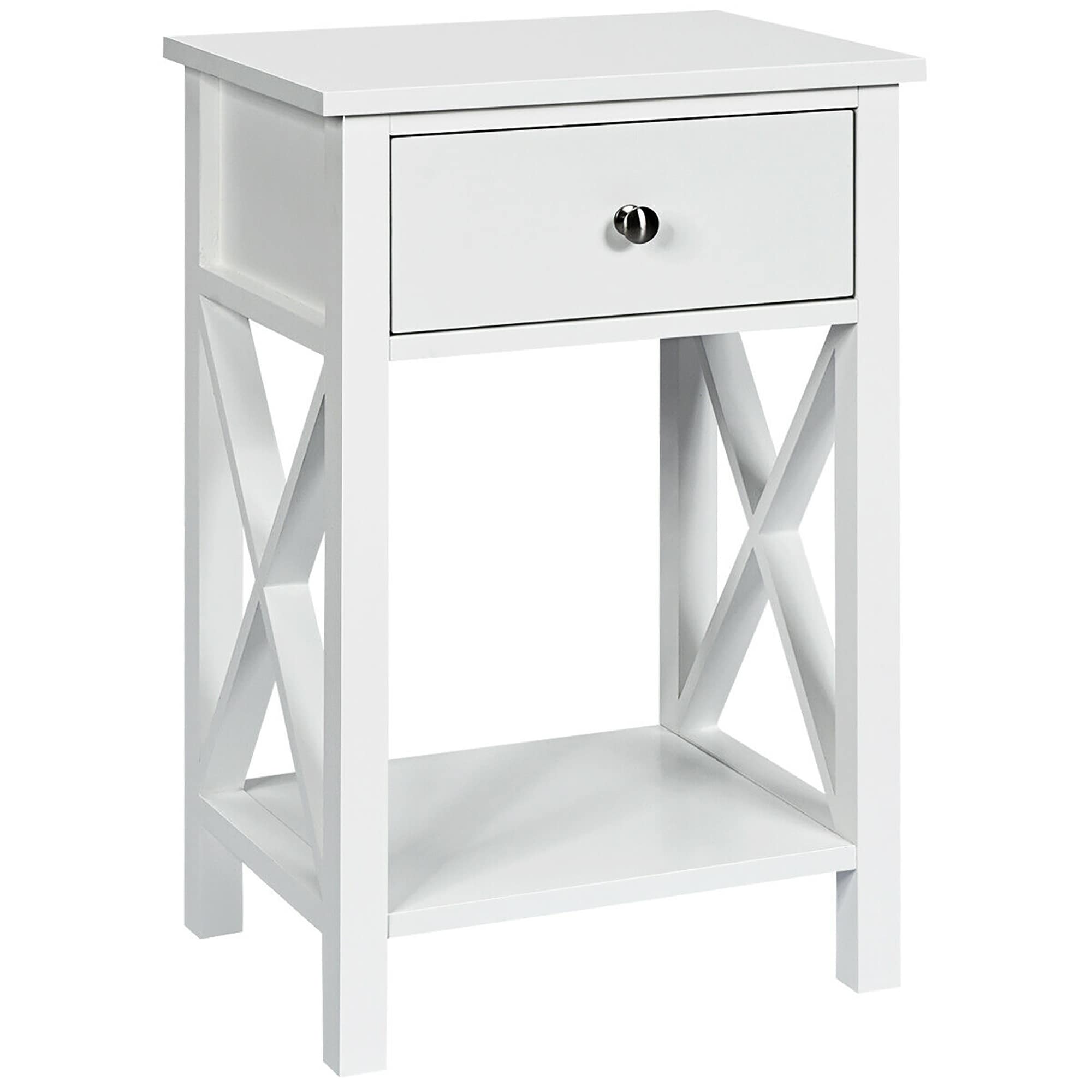 Costway Nightstand Chair Side End Table With Drawer Shelf Bedroom On Sale Overstock 22437117