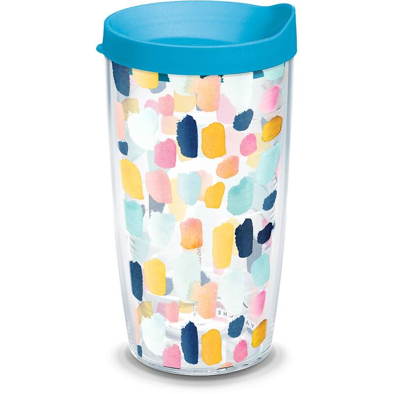 Tervis Yao Cheng - Merriment Geo Made in USA Double Walled Insulated Travel Tumbler, Classic - 16oz