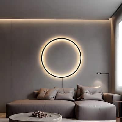 47" Modern Minimalist Circle Wall Light - 47 inch