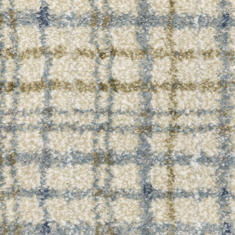ROW Gemma Distressed Plaid Area Rug