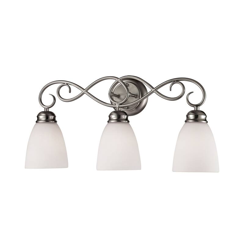 Chatham 23-inch Wide 3-Light Vanity Light in Brushed Nickel - 23