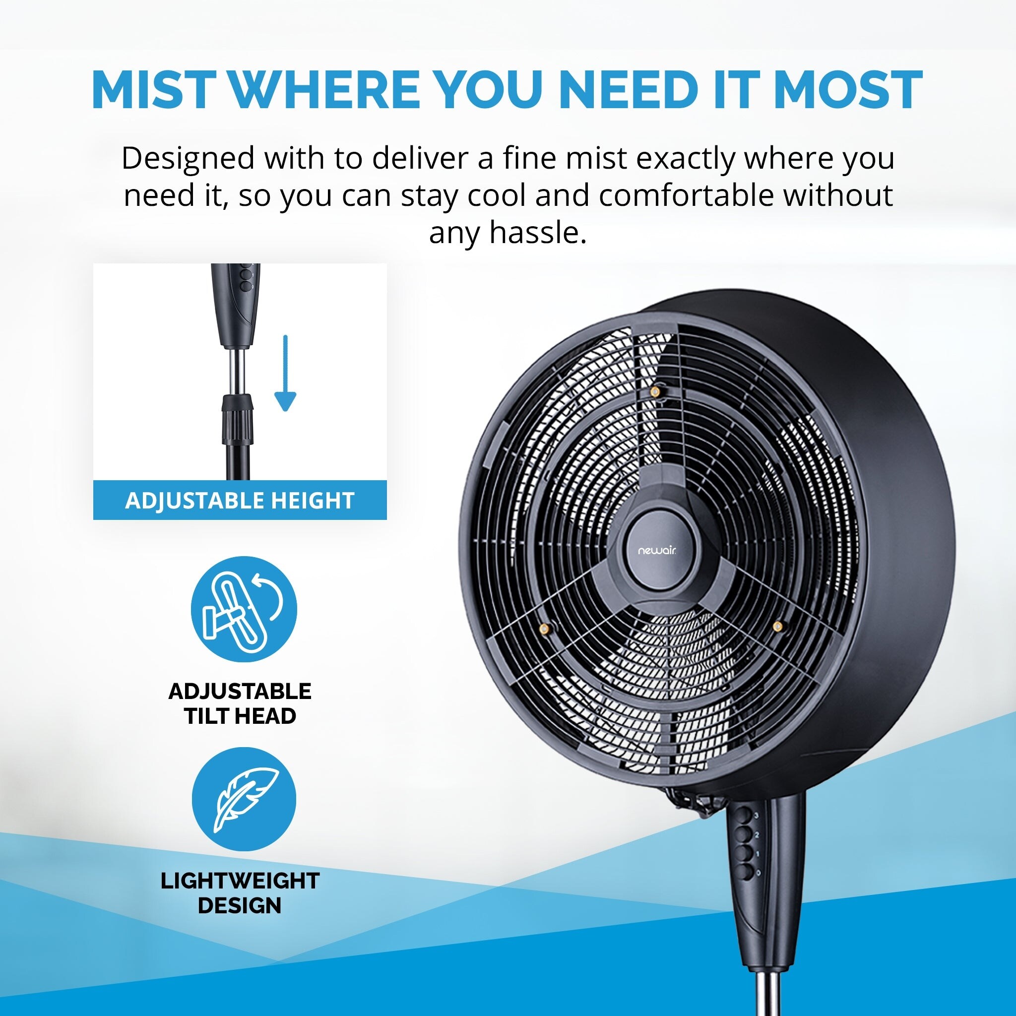 Newair outdoor sale misting fan