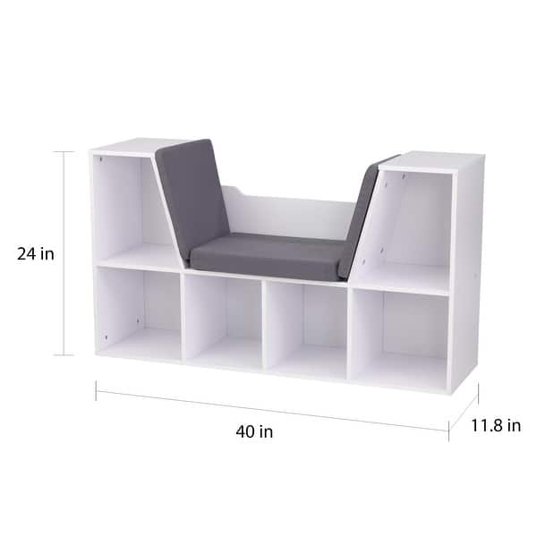 KidKraft White Bookcase with Reading Nook
