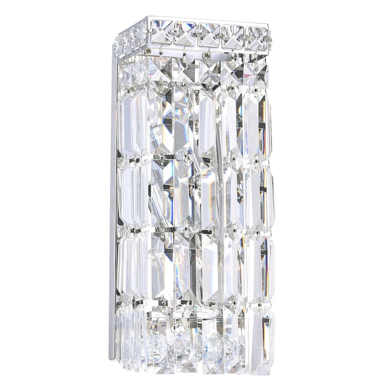 Colosseum 2 Light Bathroom Sconce With Chrome Finish - Chrome