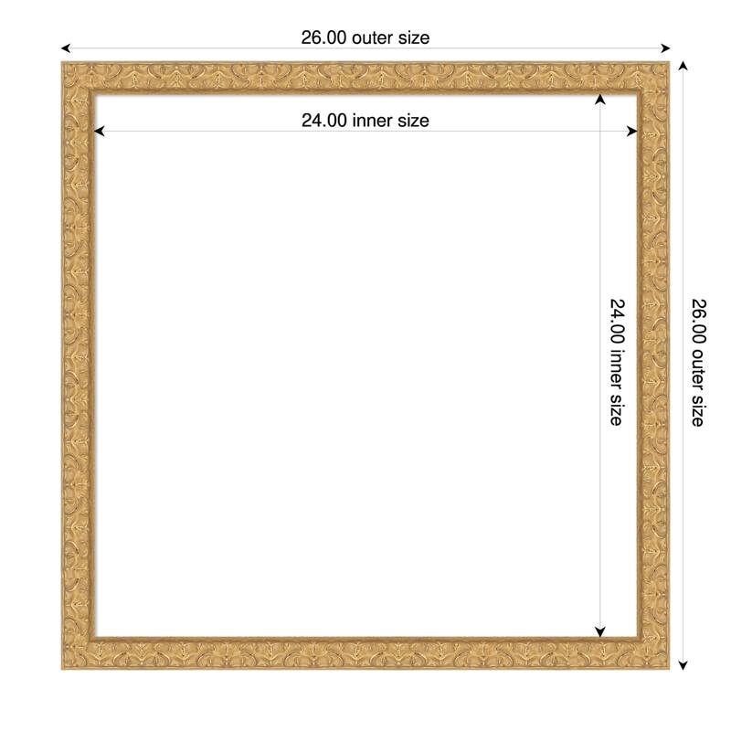 Lila Framed Dry Erase Magnetic Board - 26 x 26 in - Lila Gold