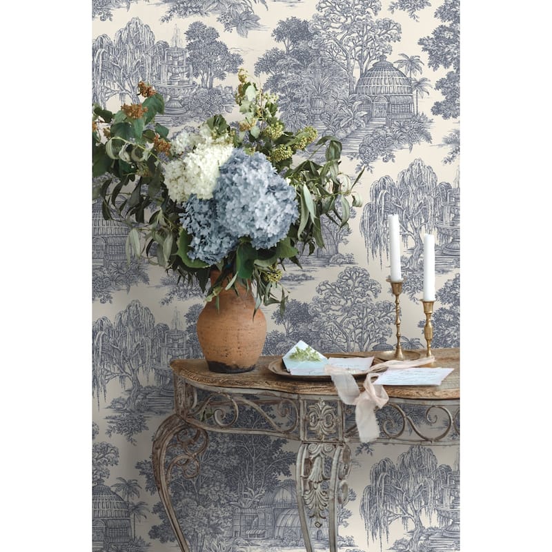 Osterley Toile Non-Pasted Wallpaper – 396in. x 21in. – Covers 56 square feet