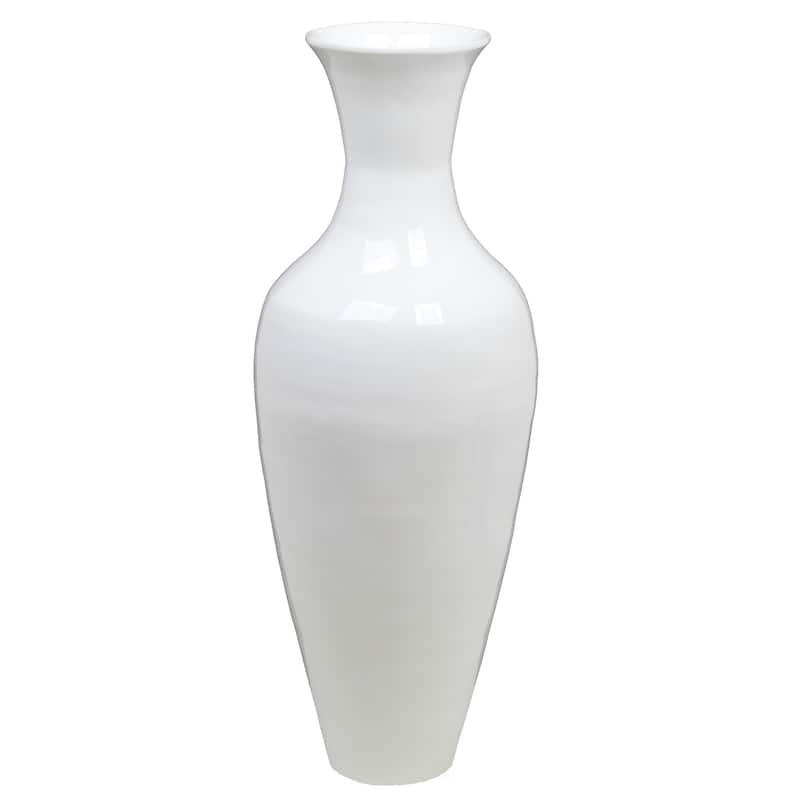 37" Tall Floor Vase, Modern Bamboo Flower holder for Living Room Entryway Classic Floor Decor for Home or Office