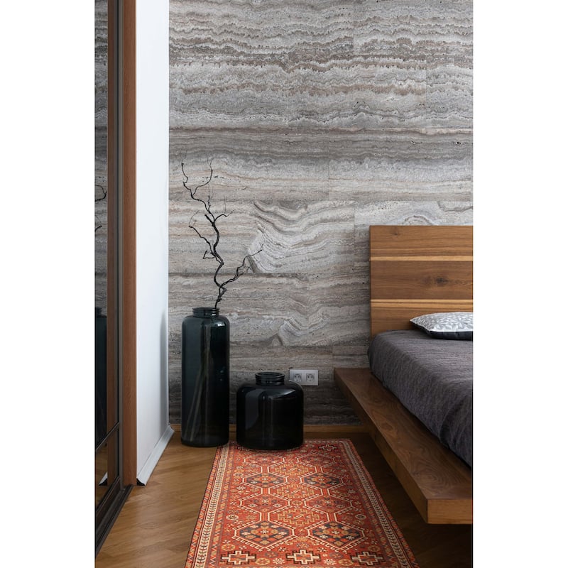 ECARPETGALLERY Hand-knotted Melis Red Wool Rug - 4'3 x 9'2