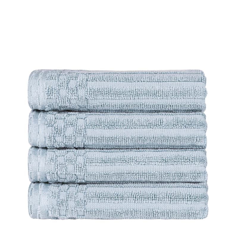 Superior Soho Ribbed Cotton Hand Towel Set of 4