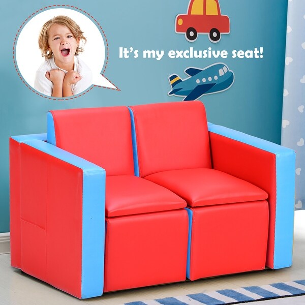 Kids couch with hot sale storage
