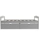preview thumbnail 6 of 16, Exquisite and Simple Design Wood Platform Bed with Two Drawers, Space-saving,Safety Guaranteed, Grey