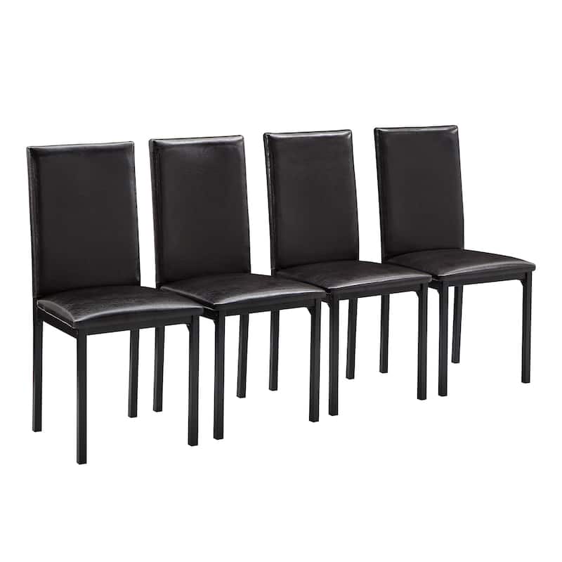 Darcy Faux Marble Top Black Metal 5-piece Casual Dining Set by iNSPIRE Q Bold