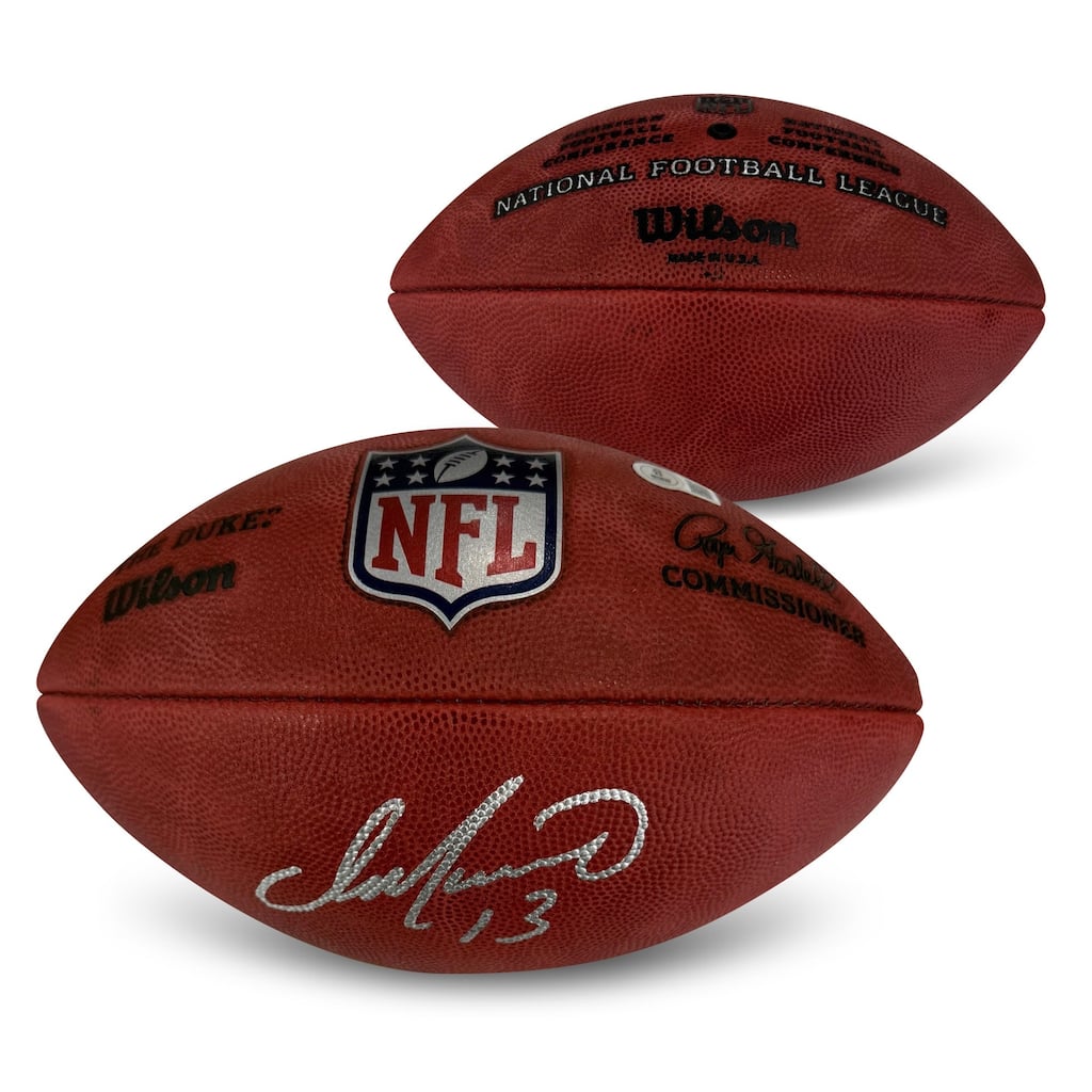 Dan Marino Autographed NFL Authentic Duke Signed Game Football Beckett Certified COA - 8' x 11'