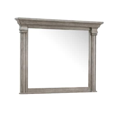 Madison Ridge Framed Dresser Mirror in Heritage Taupe - Brown - 41.97"W x 5.47"H x 54.45"D
