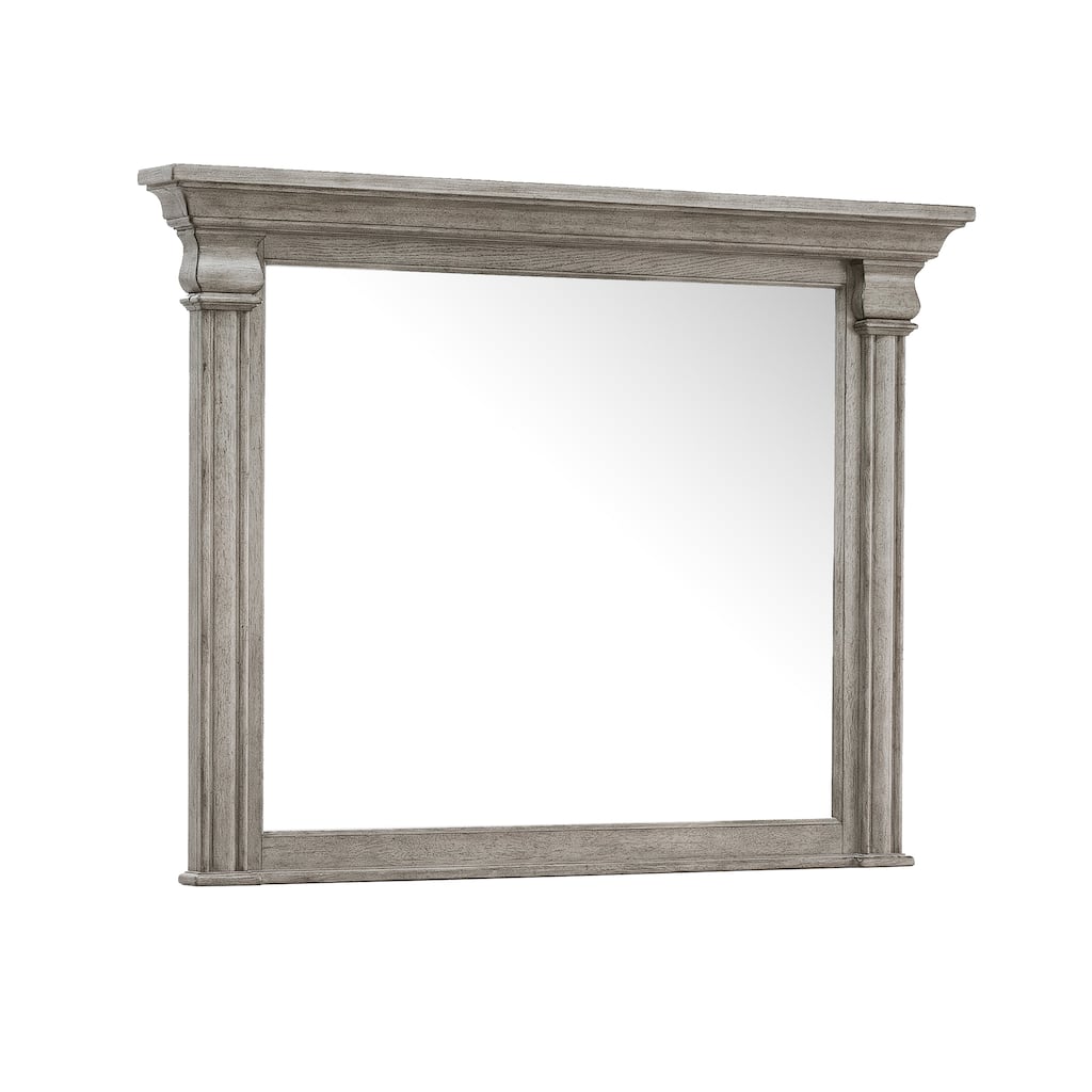 Madison Ridge Framed Dresser Mirror in Heritage Taupe - Brown - 41.97"W x 5.47"H x 54.45"D