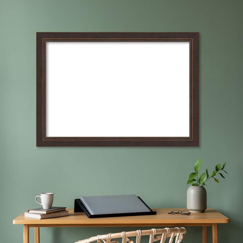 Amanti Art Lara Bronze Framed Dry Erase Magnetic Board