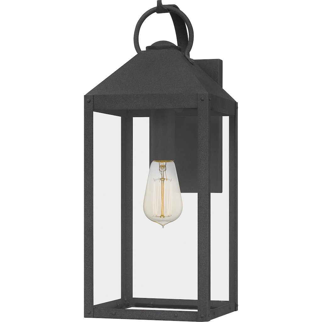 Thorpe 1-Light Outdoor Wall Mount in Mottled Black