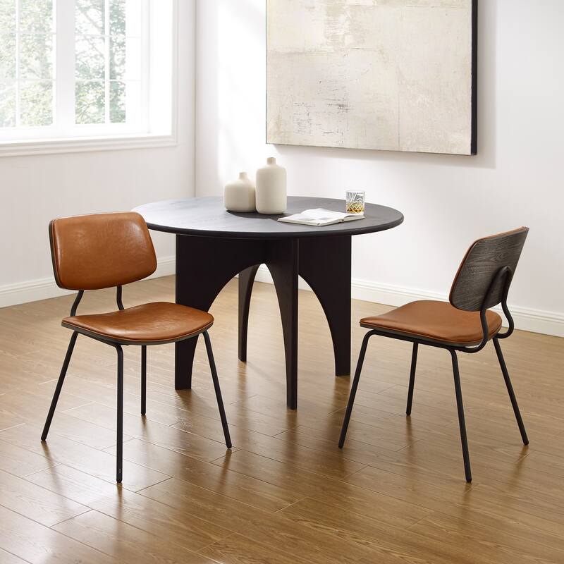 Art Leon Modern Bentwood Accent Chair (Set of 2)